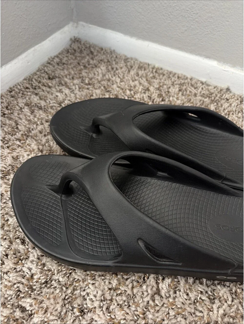 OOFOS Men's Black Slide Sandal Recovery Footware Unisex Mens Size 10/Women’s 12